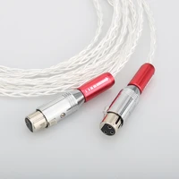 hifi xlr cable pure 5n occ silver plated audio cable with xlr plug hifi xlr balance line audio signal line