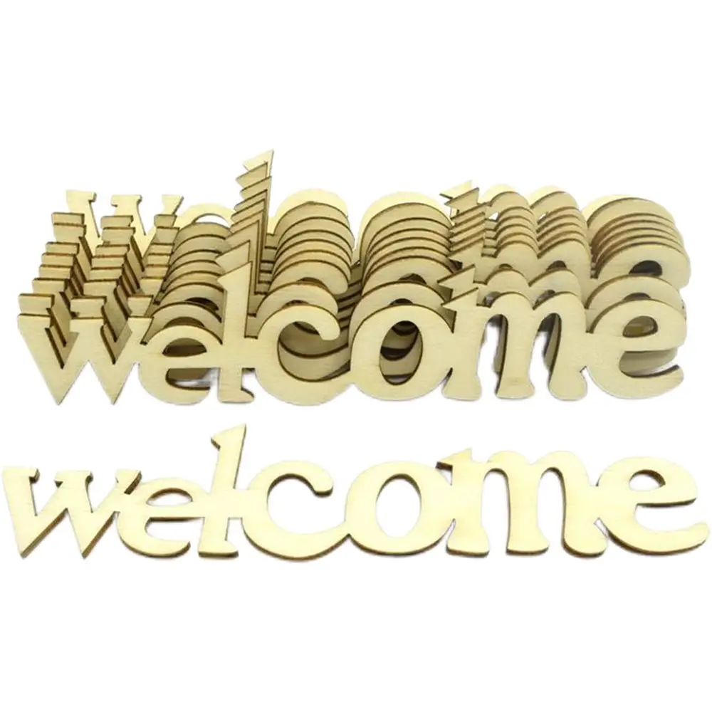 10 шт. Свадебные Добро пожаловать знак дерево наклейки Бесплатная доставка в