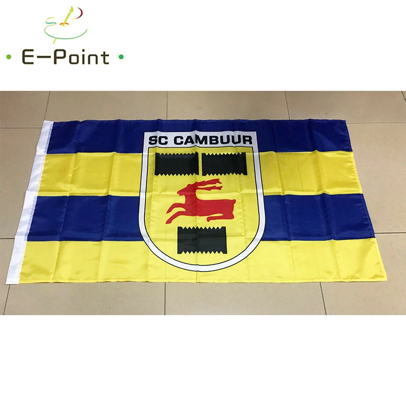 Голландский SC Cambuur Leeuwarden 3 фута* 5 футов(90*150 см) размер рождественские украшения для домашнего флага баннер подарки
