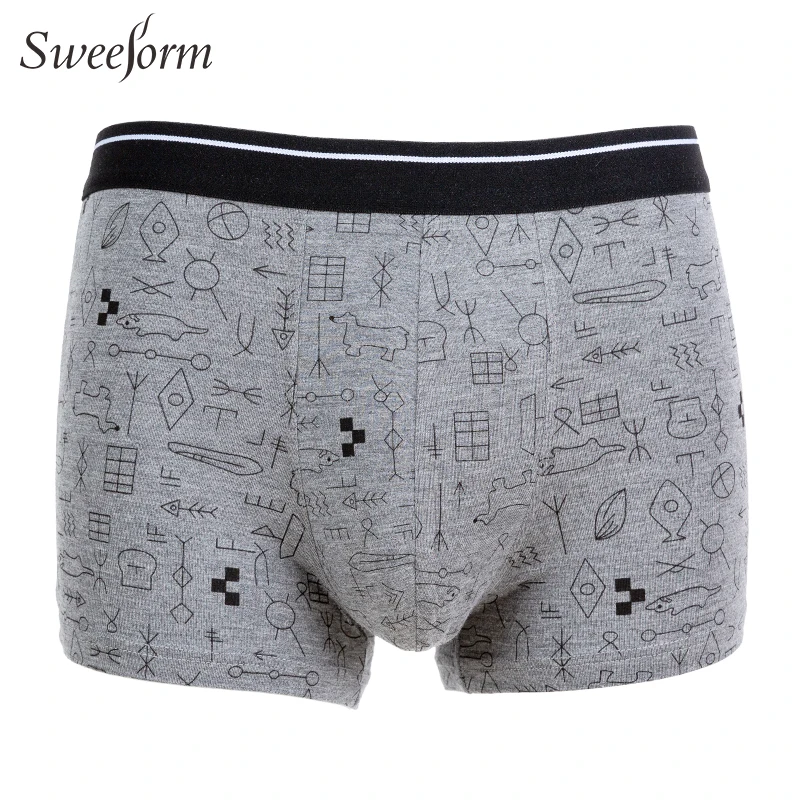 Sweeform женское мягкое дышащее нижнее белье мужские удобные Однотонные трусы шорты