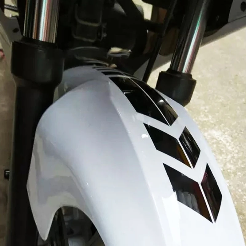 

Motorcycle Reflective Stickers Wheel Fender Waterproof Safety Warning Arrow Tape