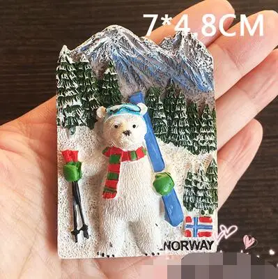Горячая Распродажа, новинка, магнитное время, Европа, Норвегия, туризм, памятные пейзажи, холодильник, магнитная доска для записей, наклейка, домашний декор, сувенир - Цвет: 6
