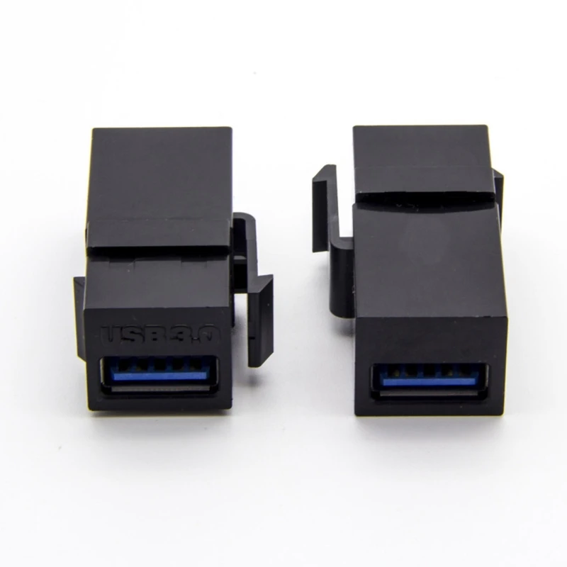 

C5AE 2PCS USB 3.0 A Female to A Female Extension Keystone Jack Coupler Connector Adapter Converter