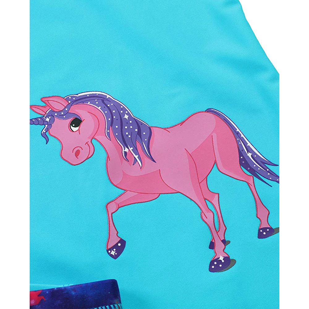 Купальный костюм для девочек подростков с единорогом комплект из 2 предметов: