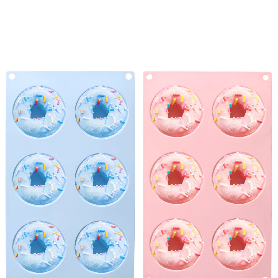 Силиконовая форма сделай сам 6 полостей пончики кухонная для выпечки пекарни