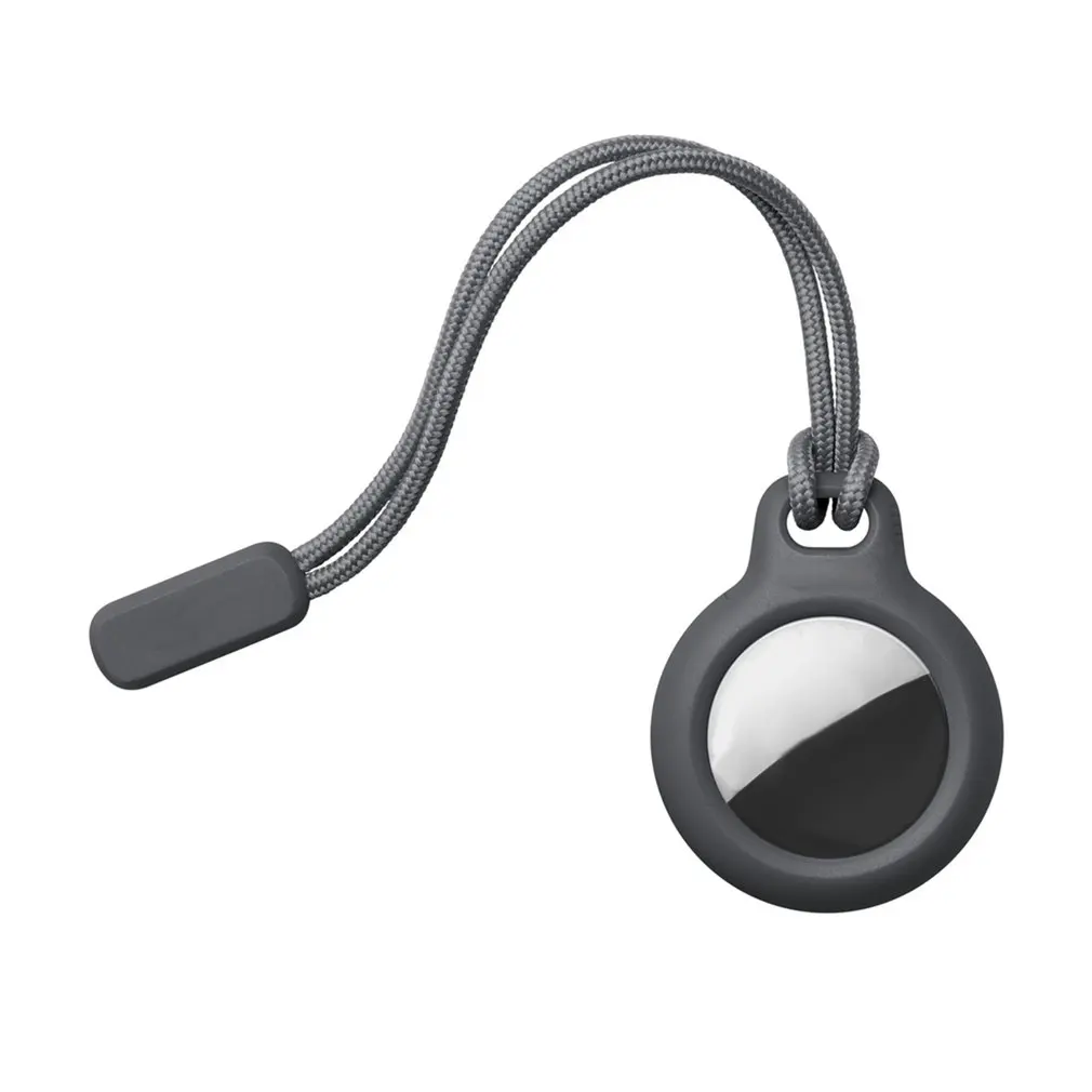 

Secure Holder For Apple Airtags Case Protective Cover Bumper With Strap Tracker Accessories Anti-scratch Keychain