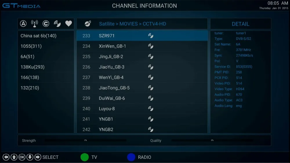 GTmedia GTS спутниковый ресивер Frete De Spain DVB-S2 Android tv BOX Поддержка CCcam сервер IP tv full hd H.265 спутниковый ресивер
