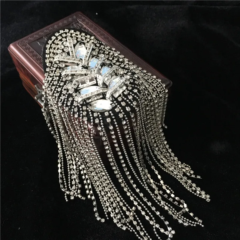 Z Z price for 2 pcs Ручная работа A99 epaulette ювелирные изделия кисточкой большое плечо брошь погоны/погоны Шипы/escapulario Блейзер аксессуары/булавка - Цвет: Z Z price for 2 pcs