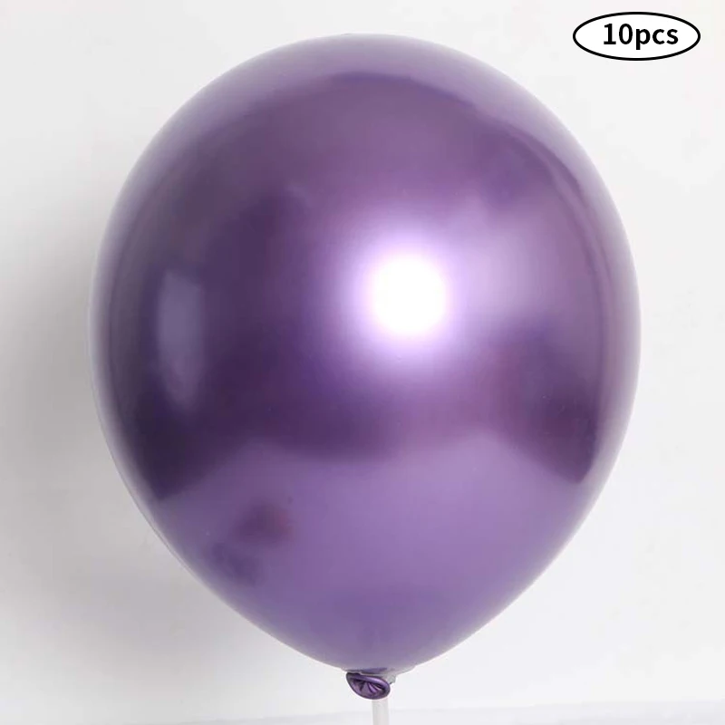 

Party balloons 5/10/12 inch metallic color balloons 10pcs birthday party decoration wedding decoration latex balloon wholesale