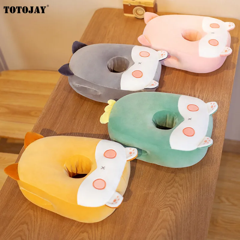 Креативная плюшевая подушка для сна в форме животных ягодиц мультяшная мягкая
