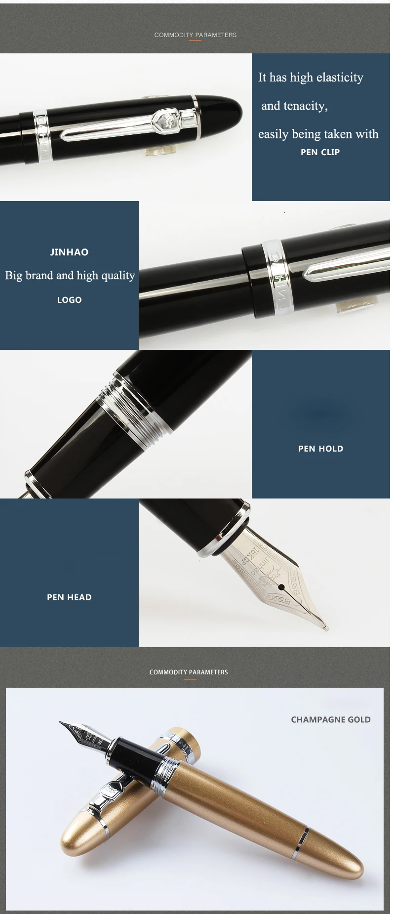 Высокое качество Jinhao x750 ручка стилографика Роскошная перьевая ручка чернильная ручка канцелярские принадлежности Iraurita 0,5 мм caneta Stylo plume 03828