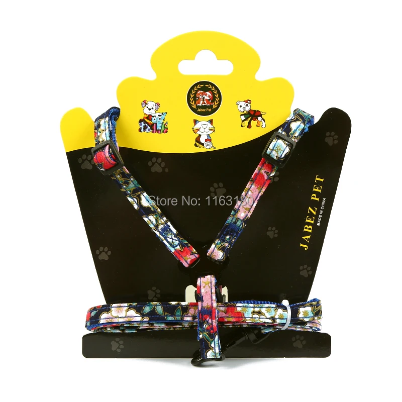12 компл./лот регулируемый поводок для собак и кошек модный с принтом безопасный