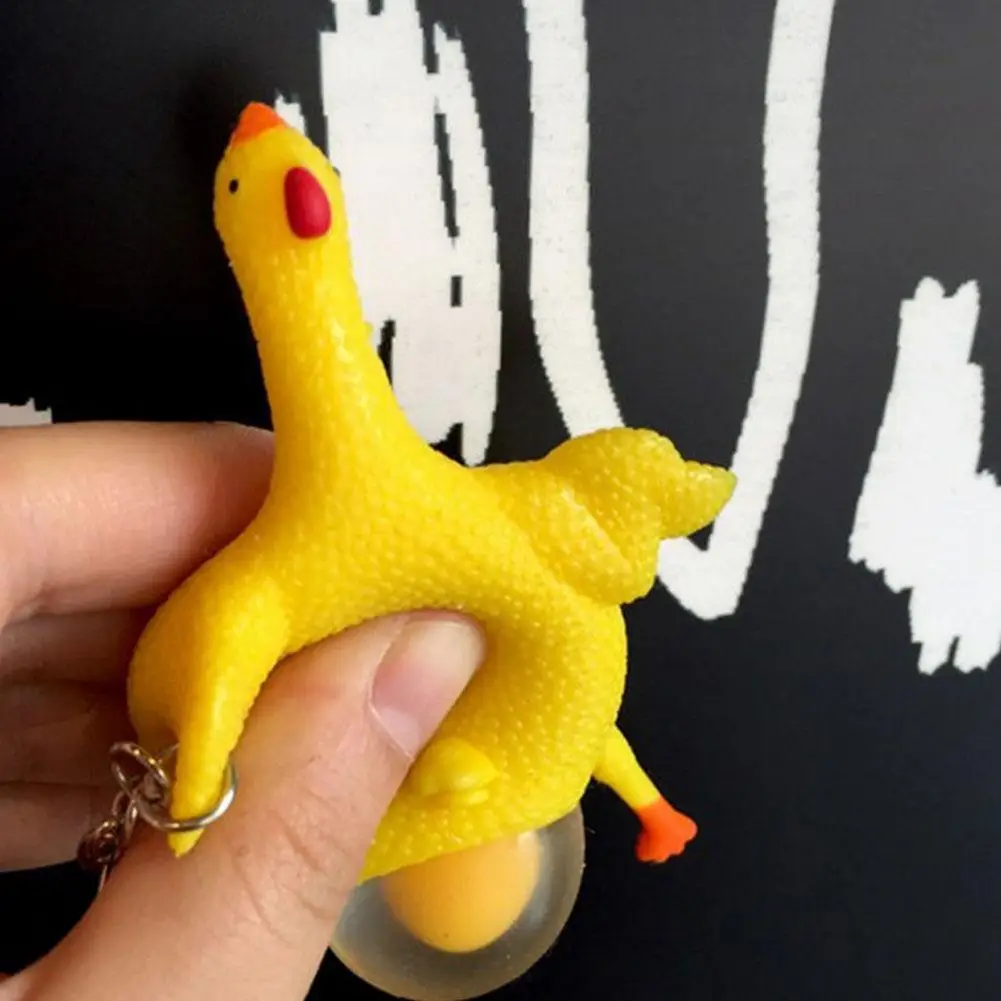 Новинка Забавные игрушки антистресс мягкими куриное яйцо укладки игрушка для