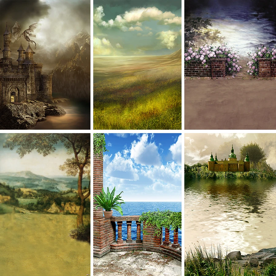 Nitree фотография небо море фотостудия фон Дракон пейзаж озеро винил|Фон для