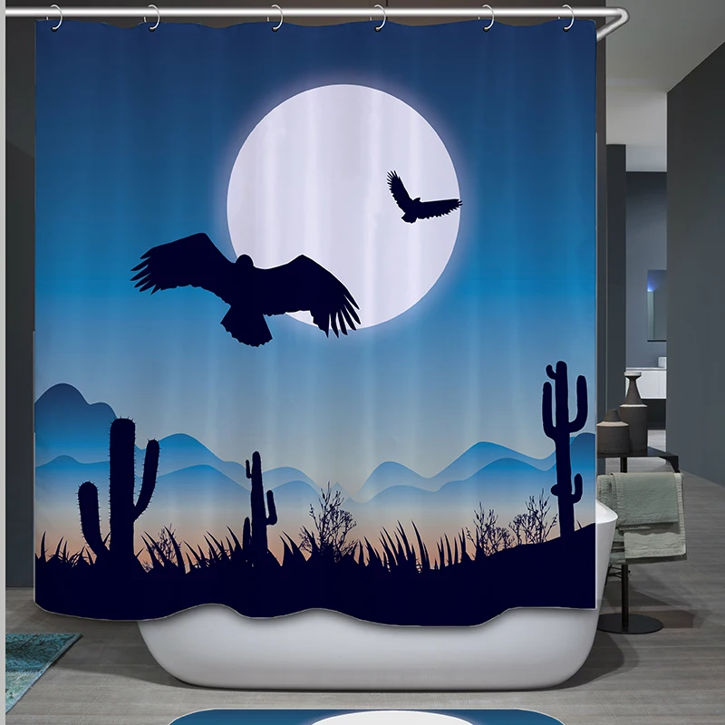 

eagle shower curtain bathroom curtain drop shipping polyester curtain bathroom