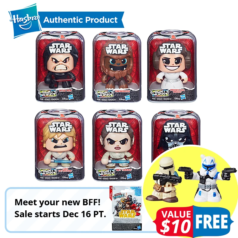 Hasbro Mighty Muggs Штурмовик Дарт Вейдер принцесса Лея органа 3 мимики Коллекционная фигурка игрушка подарок