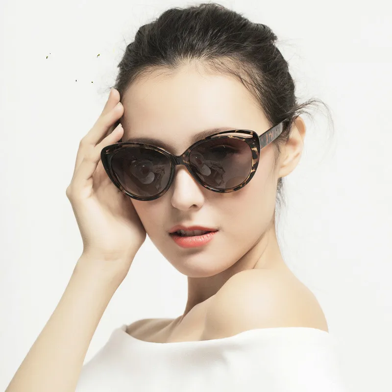 2020 Поляризованные новые солнцезащитные очки для женщин винтажные леопардовые