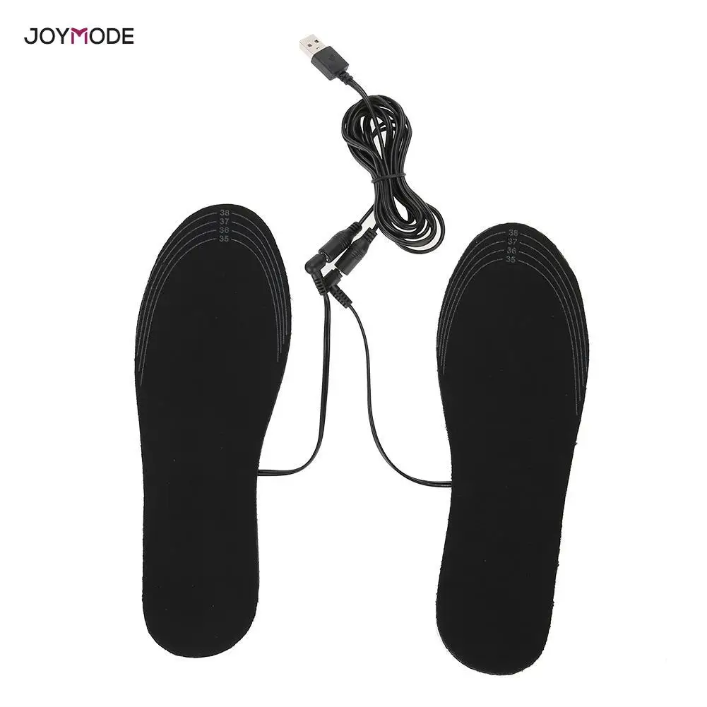Joymode1 пара USB стельки для обуви с подогревом, согревающие стельки для ног, теплые носки, коврик, зимние уличные спортивные стельки, Теплые Зимние Стельки