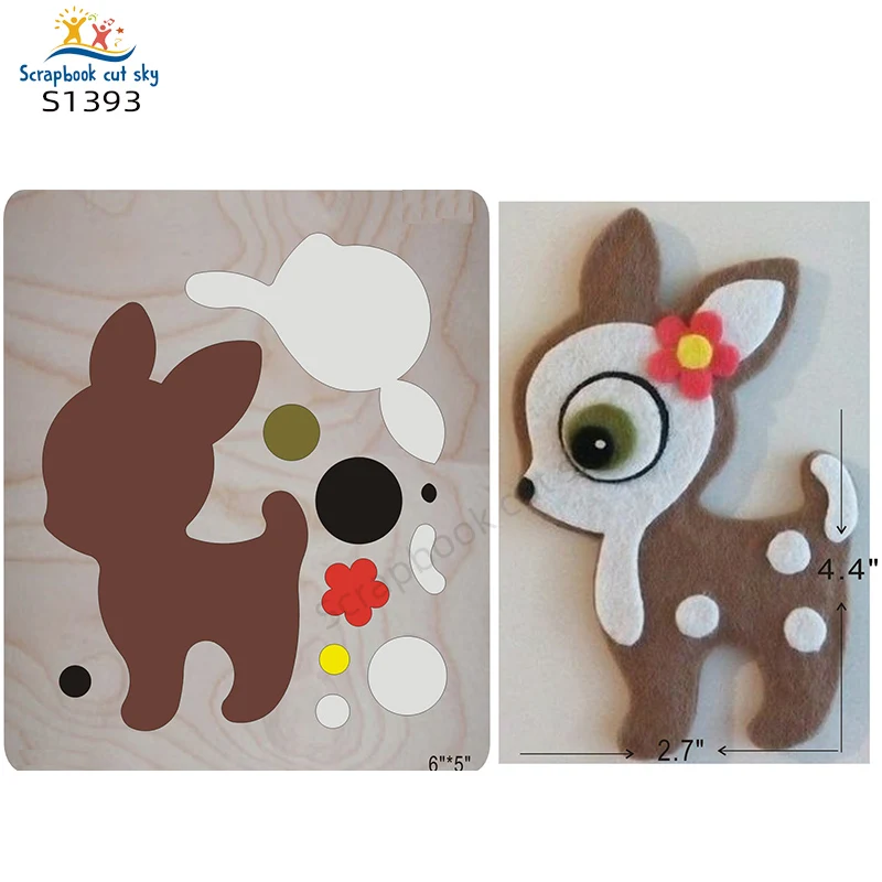 

Sika Deer S1393 Muyu Wooden Mold Scrapbook Cutting Dies Suitable For Market General Machines