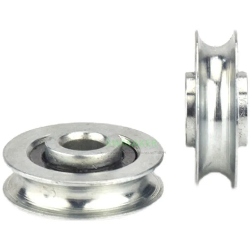 10pcs 5*19*5mm -7.5mm U-shaped metal pulley Rolling guide wheel Iron for R2 steel wire rope | Обустройство дома