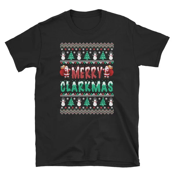 

Merry Clarkmas Christmas Ugly Sweater Gift T-Shirt