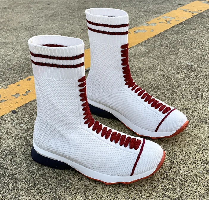 

2020 Hot sale Casual Soft Mesh Winter Women shoes Comfortable Soft High Quality 3Colors High Top Breathable Long Boots In Stock