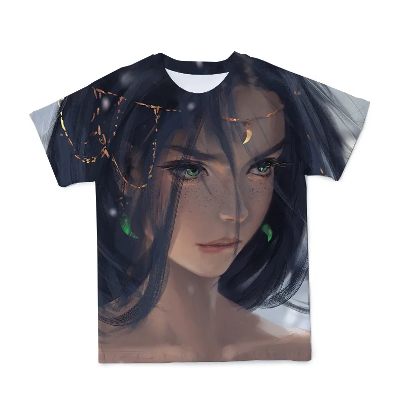 

Ghost Blade Kids Clothing Summer Anime Girls Boys T-shirt O-Neck Fashion Pattern Children T Shirt Harajuku Comics Punk Rock Tops