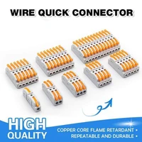 1pc multi port general purpose splitter soft hard connector insulation terminal wire wiring block quick wire connector terminal