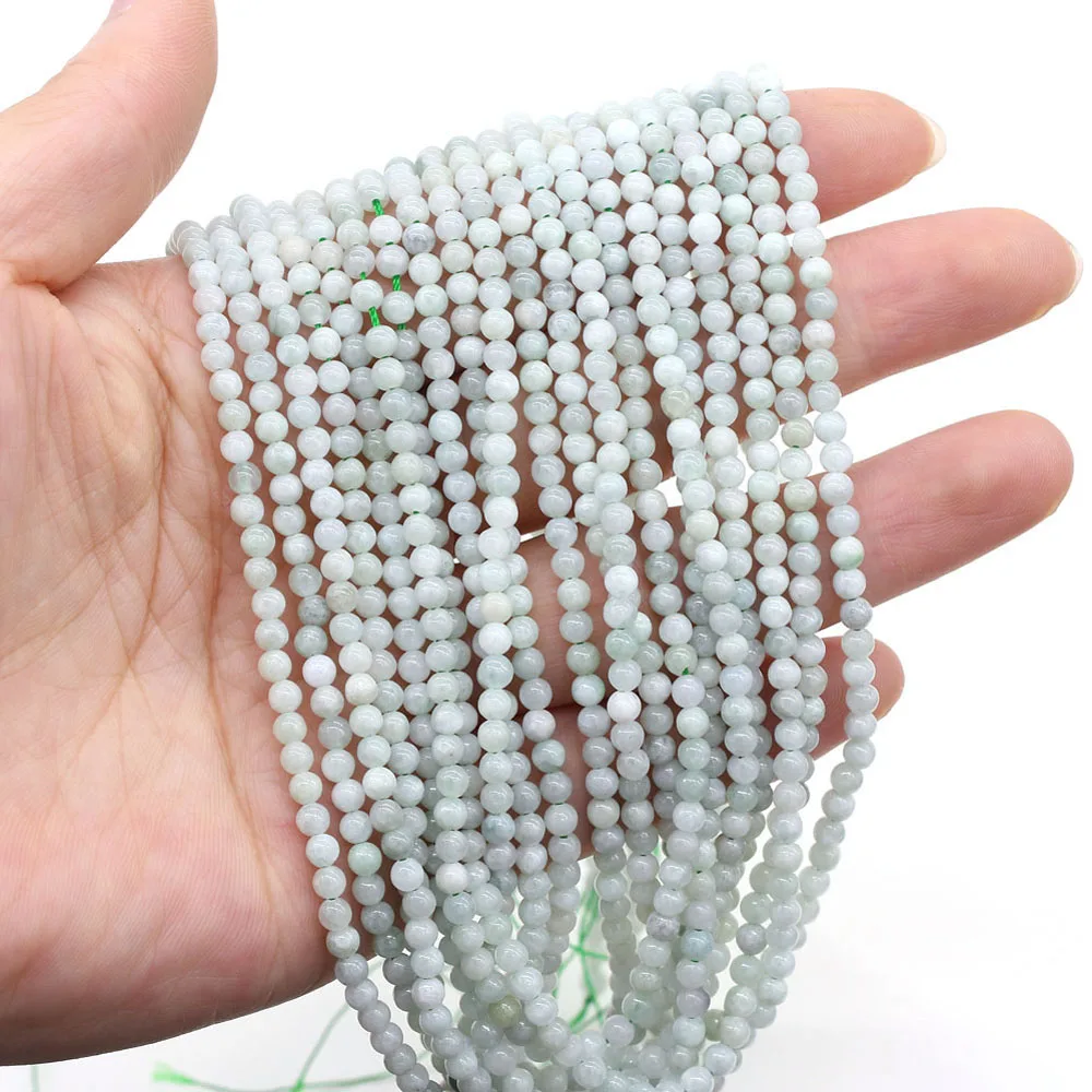 

Natural Stone Agates Bead Jades Loose Beads for Jewelry Making DIY Necklace Bracelet Earrings Accessories Size 2mm 3mm 4mm