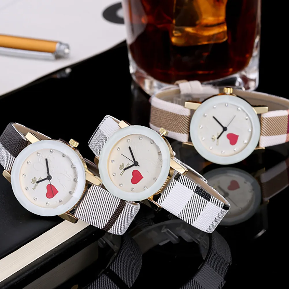 Женские часы с браслетом женские модные кварцевые аналоговые кожаным ремешком