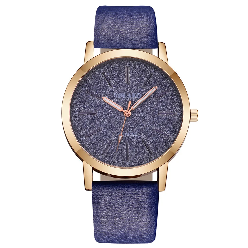 

2021 Women's Casual Quartz Leather Band Sky Watch Analog Wrist Watch clock Dress luxury Wristwatch montres femmes Gift