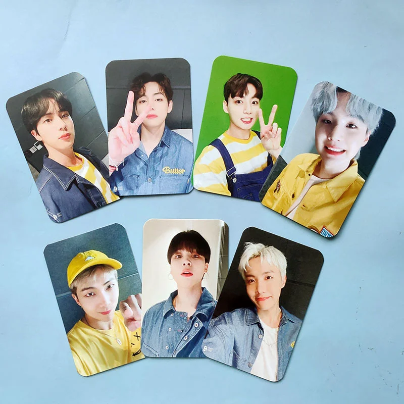 

butter Hot KPOP albums Album Photo Card Bangtan Boys Collection Photocard Self Made Paper Cards Lomo Cards Postcard Fan Gift