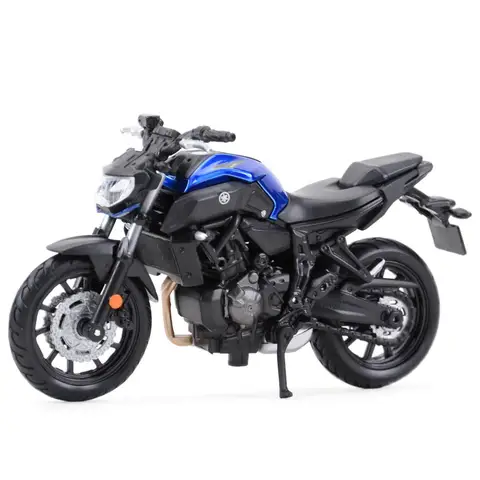 Maisto 1:18 2018 Yamaha MT07 металлический мотоцикл