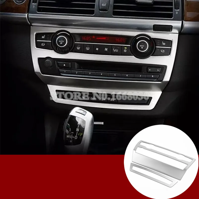 Внутренняя центральная консоль панель накладка 2шт для BMW X5 E70 2010 2013|panel|panel cover |