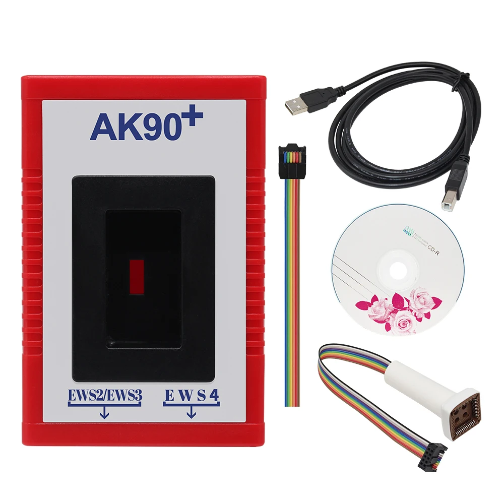 Программатор ключей AK90 V3.19 программатор автомобильных + OBD2 CAS/EWS чип для с 1995 2009 - Фото №1