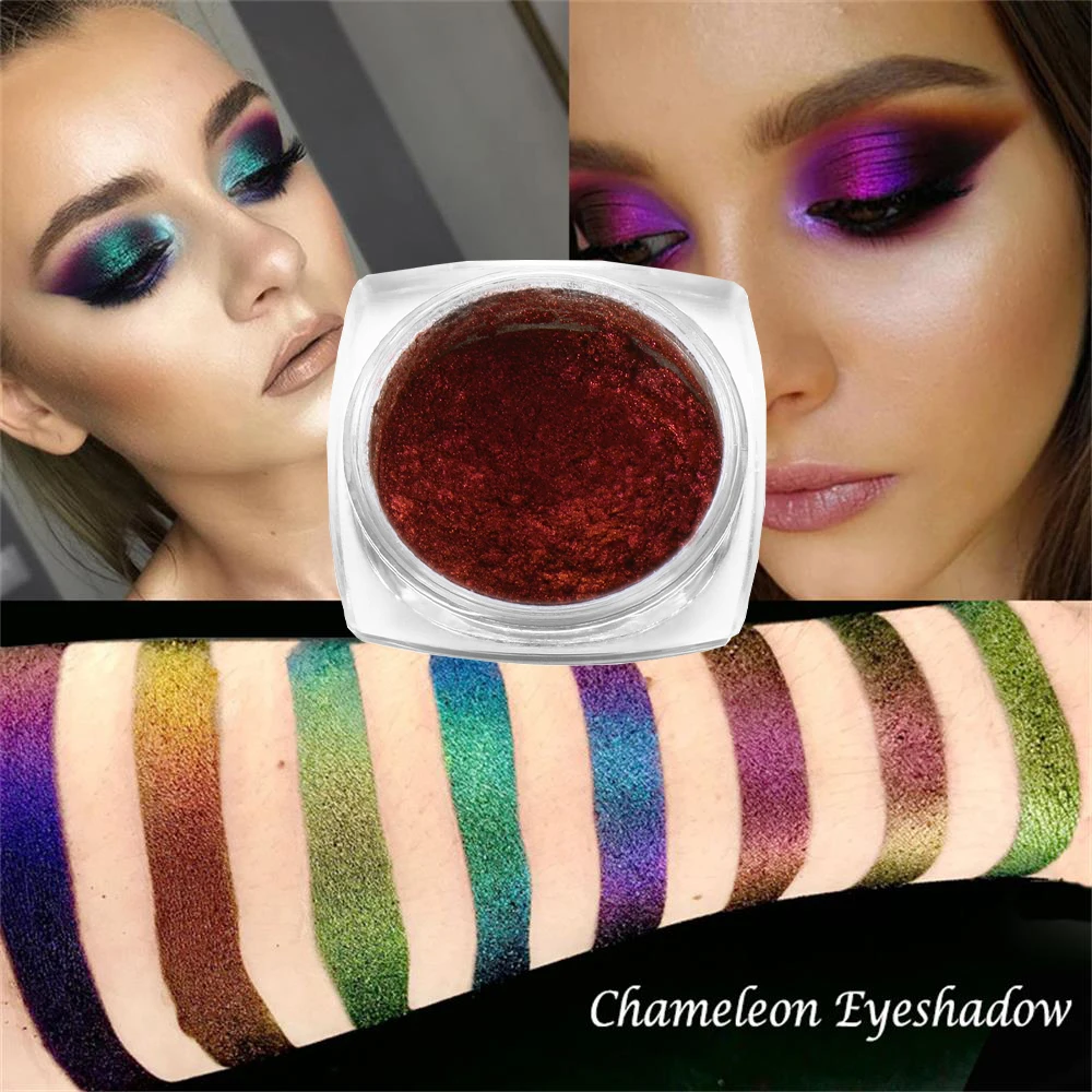 2020 хит 1 г хамелеоновые пигментные тени для век многохромные призматическая