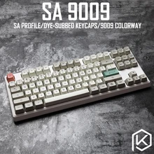 9009 colorway sa profile Dye Sub Keycap Set thick PBT plastic keyboard gh60 xd60 xd84 cospad tada68 rs96 zz96 87 104 660