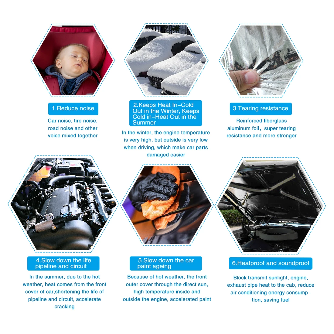 Автомобильный Теплоизоляционный шумоподавляющий коврик 5 мм/8 мм/10 мм толщина 50