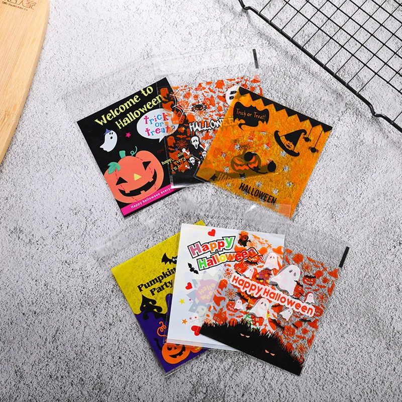 50 шт. тематическая наклейка на Хэллоуин мультфильм призрак летающий ужас элемент