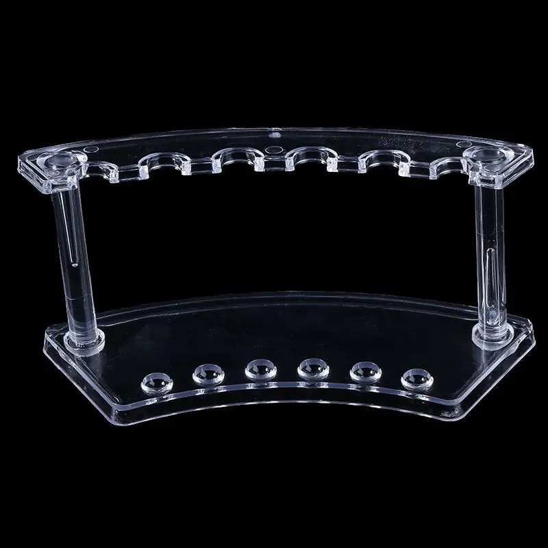 

Plastic 6 Slot Pen Jewelry Display Holder Stand Display Rack High Quality W8ED