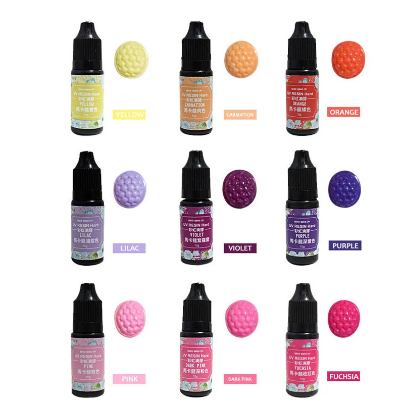 10 г Быстросохнущий краситель пигмент Ультрафиолетовый полимер УФ смола клей