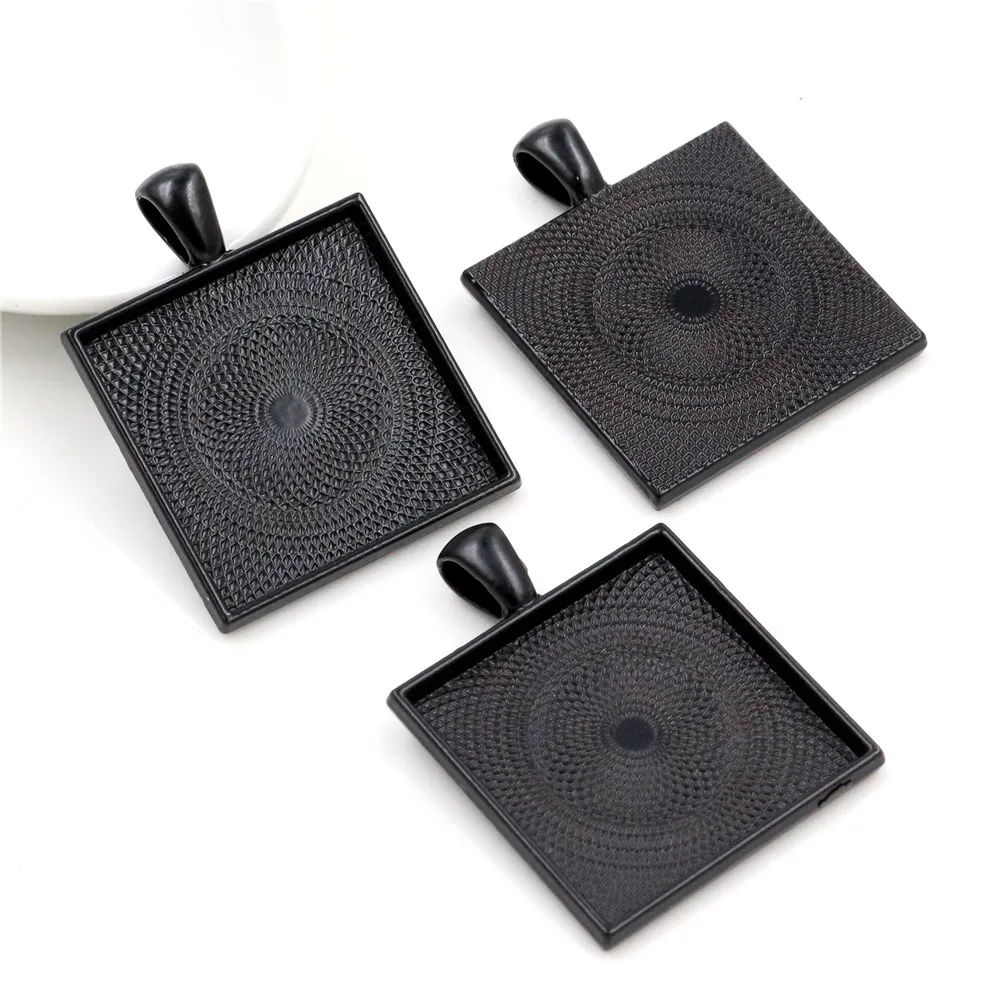 Новая мода 5 шт. 25 мм внутренний размер 7 цветов квадратный кабошон основа