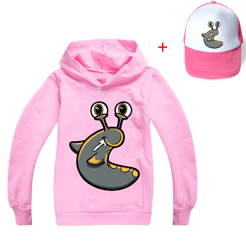 SLOGOMAN HOODY Fashion Trends Boy Hooded Bottoming Shirt Large Children's Spring and Autumn Models Girl Long-sleeved T-shirt |