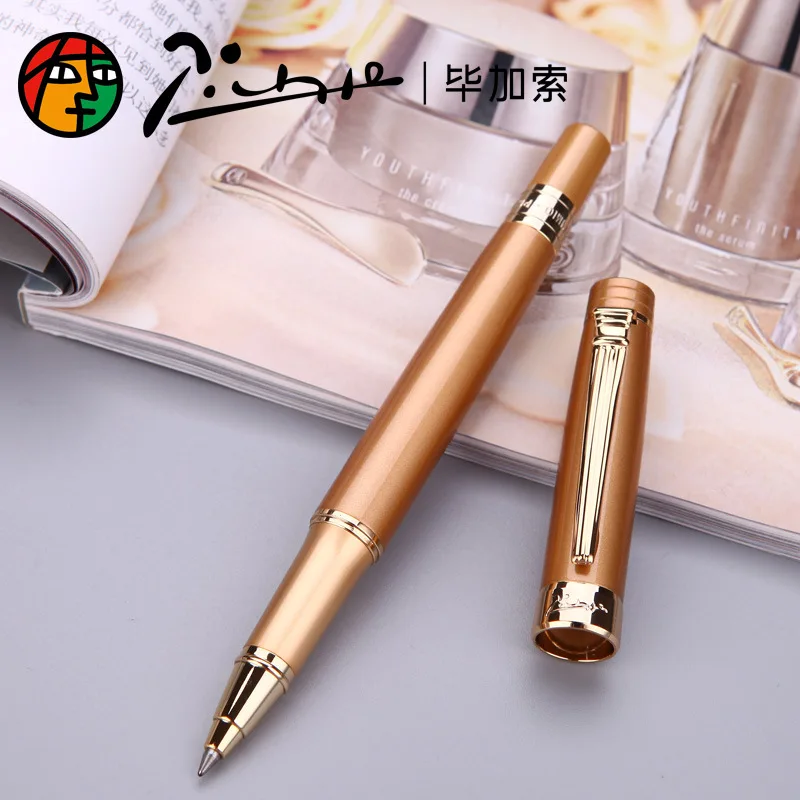 

Picasso 917 Pimio Roller Ball Pen Black Pen Gold Clip Ballpoint Pens Black Ink Writting Pen for Bussiness and Office
