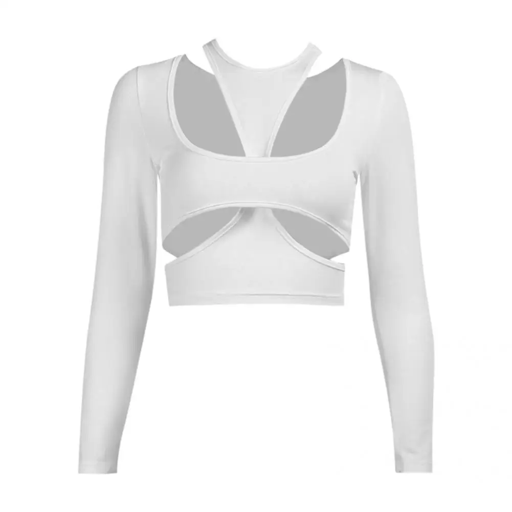 

Sport Shirt Two Piece Gym Crop Top Sexy Halter Lining Yoga Gym Crop Top