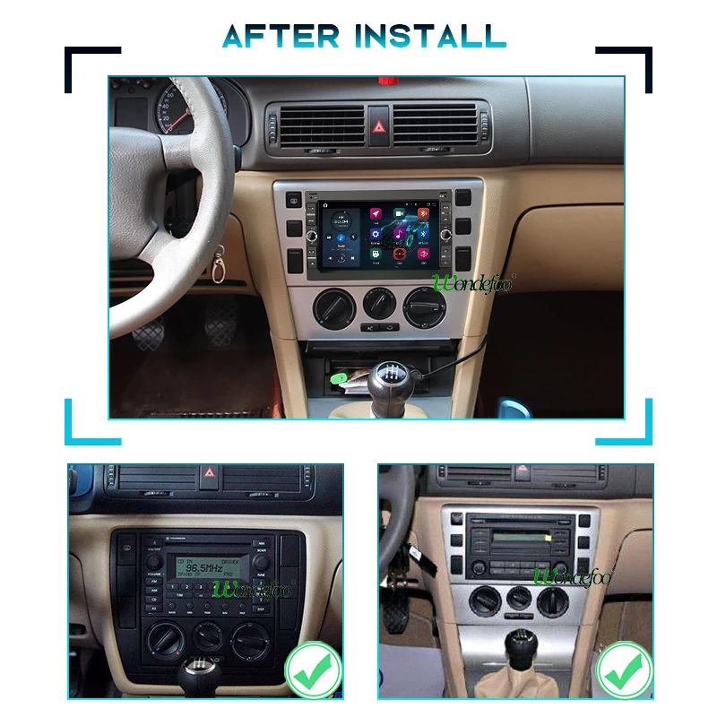 магнитола 2 din андроид Android 10 автомагнитола радио Carplay для VW PASSAT B5 MK4 MK5 SHARAN Jetta Bora Polo