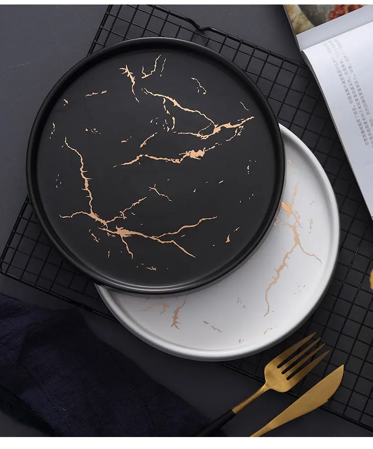 

Kitchen Dinnerware Set Plates Ceramic Serving Platter Dinnerware Set Dessert Plate Bone China Ceramic Plate Set Platos