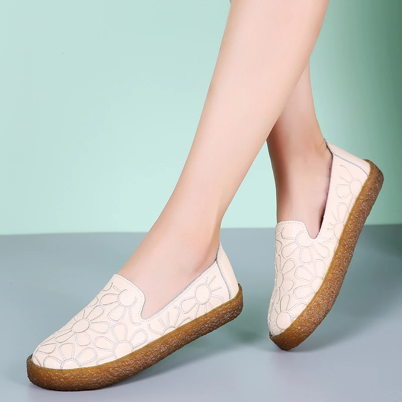 Plardin/для женщин Большие размеры ручной работы из кожи с соединением внакрой Туфли