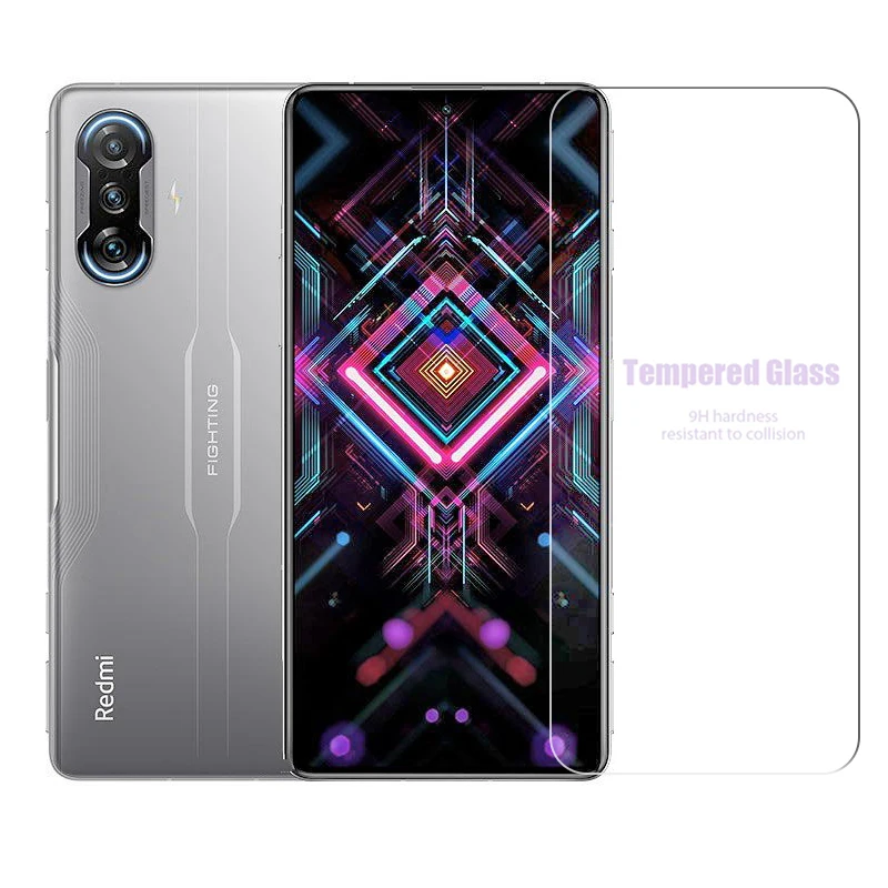 

2PCS Glass For Redmi K40 Gaming Glass Poco F3 GT Tempered Glass Screen Protector Protective Phone Film For Redmi K40 Gaming