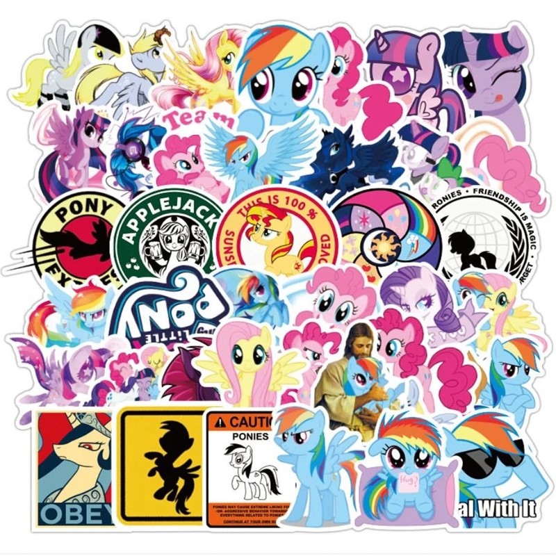 50 92 шт. с рисунком из мультфильма Мой маленький Стикеры изображением пони